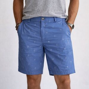 Greg Norman size 34 Palm Tree Collection Light Blue Shorts EUC